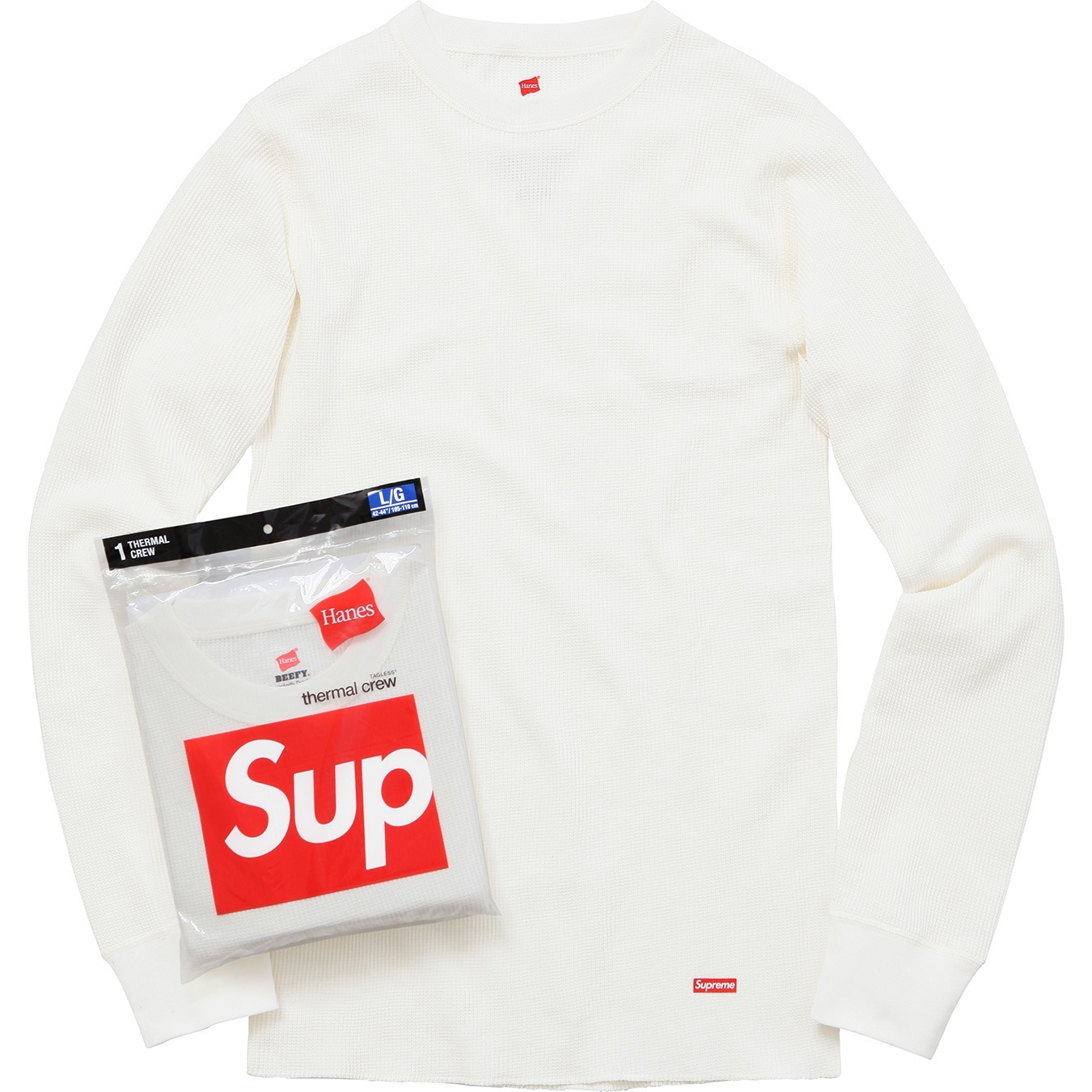 Supreme®/Hanes® Thermal Crew (1 Pack) view 2